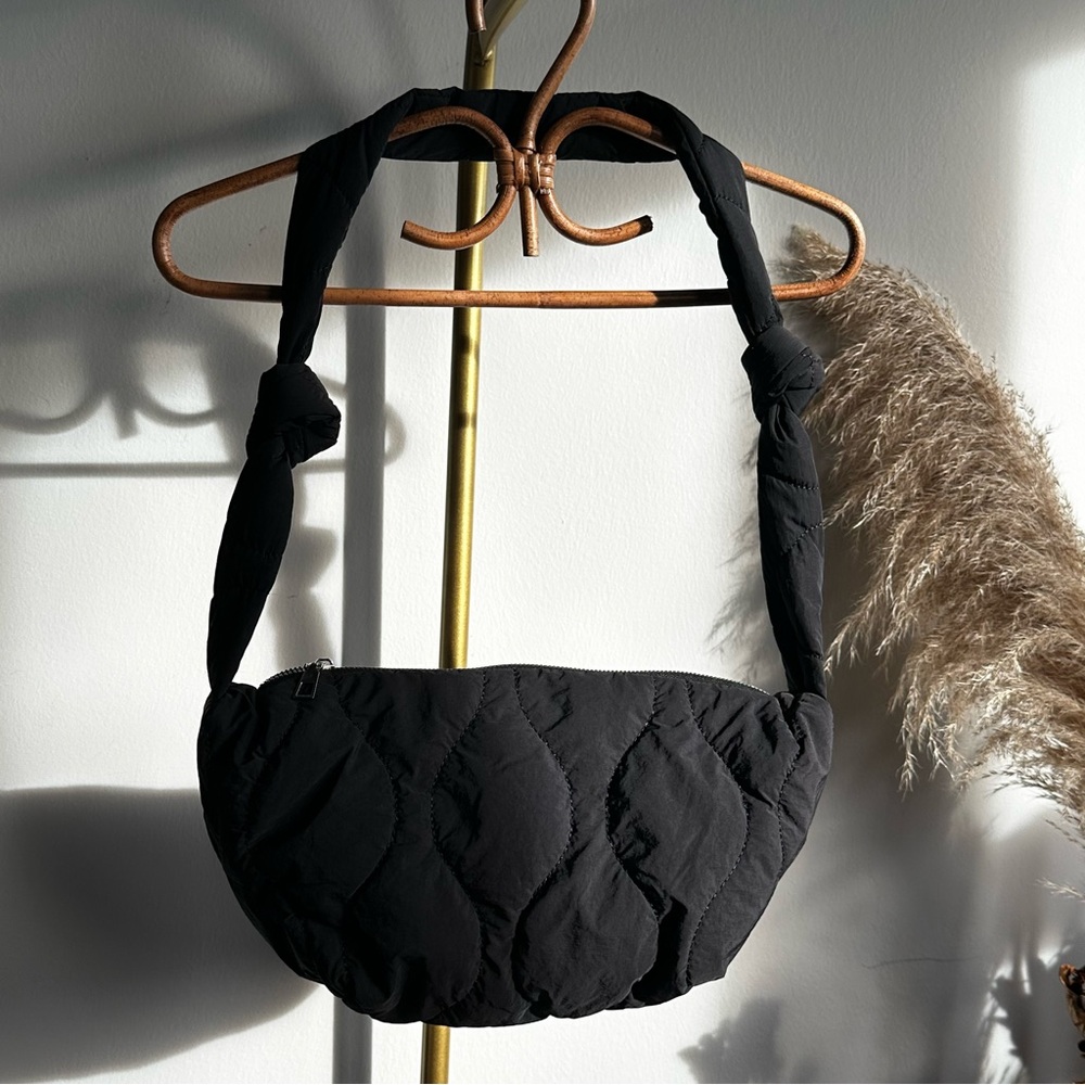 Black Quilted Shoulder Bag